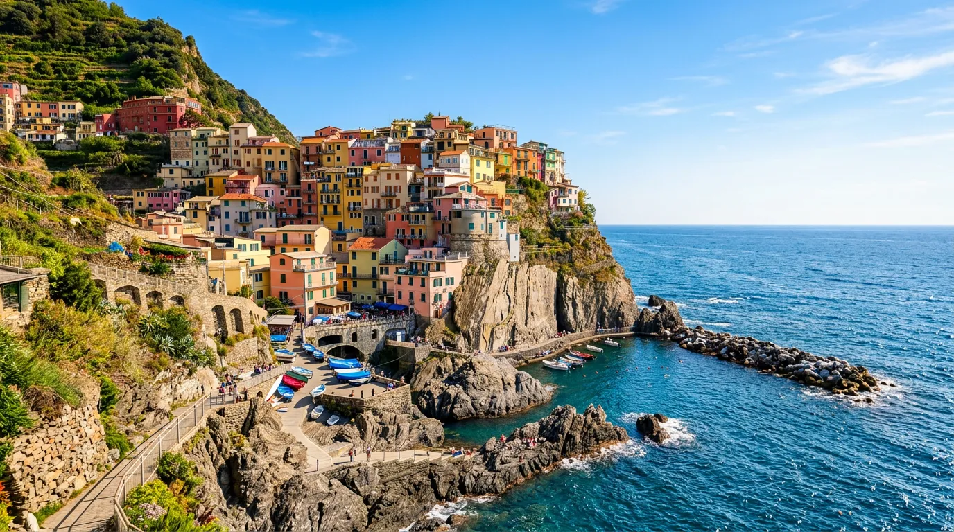 Cinque Terre — colorful houses and seaside cliffs